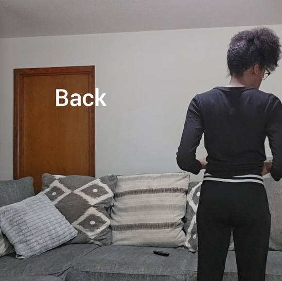 S ⚫️&⚪️Bomber pants - Picture 2 of 2